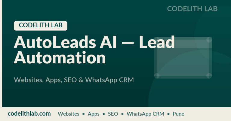 AutoLeads AI — Lead Automation