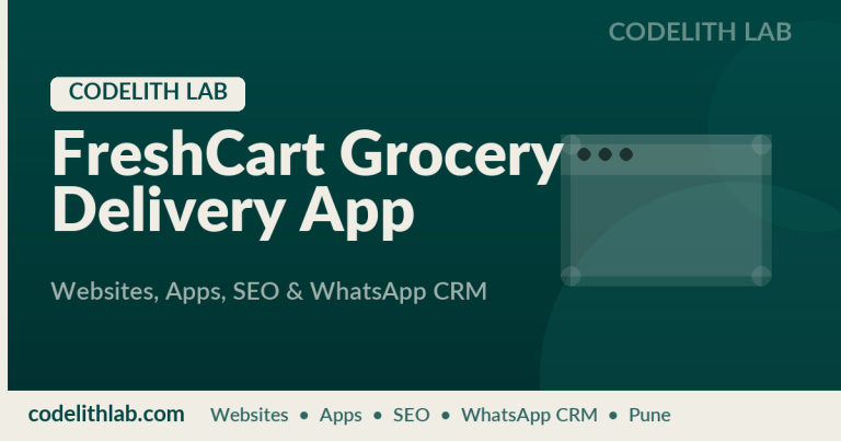 FreshCart Grocery Delivery App