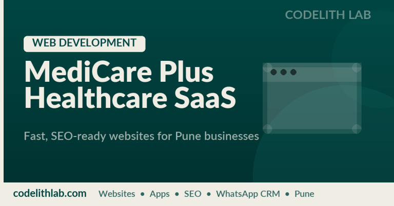MediCare Plus Healthcare SaaS