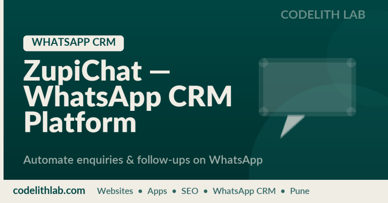ZupiChat — WhatsApp CRM Platform