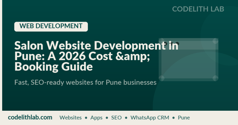 Salon Website Development in Pune: A 2026 Cost & Booking Guide