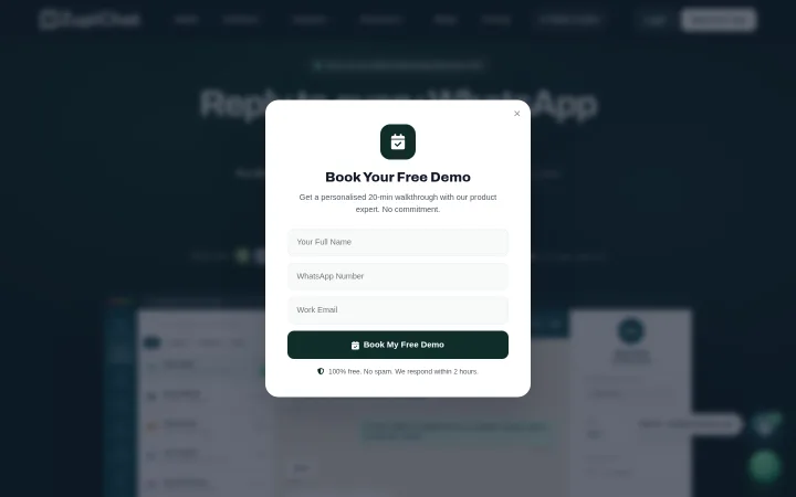 ZupiChat WhatsApp CRM platform homepage